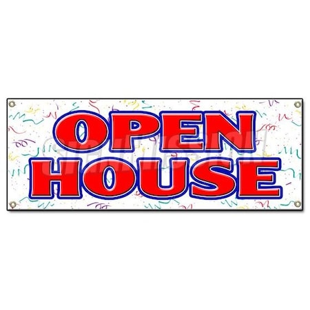 Signmission OPEN HOUSE BANNER SIGN for sale broker apartment home house real estate agent B-Open House